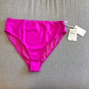 Good American Fuchsia Bikini Bottom, 5, NWT